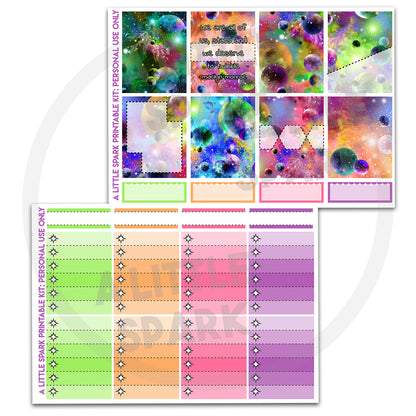 Vertical PRINTABLE Kit: Cosmic