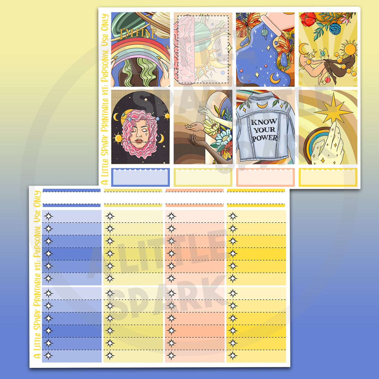 Vertical PRINTABLE Kit: Power