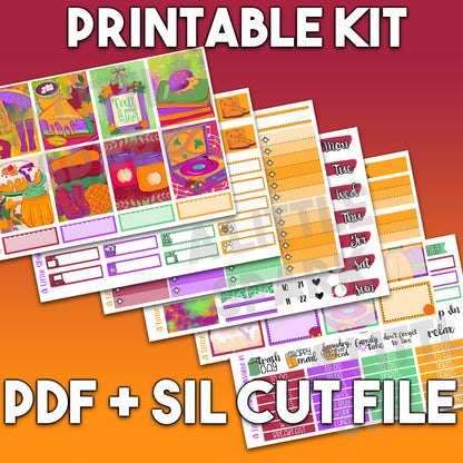 Vertical PRINTABLE Kit: Warm