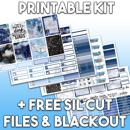 Vertical PRINTABLE Kit: Winter Dreams