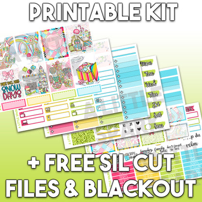 Vertical PRINTABLE Kit: Winter Candy