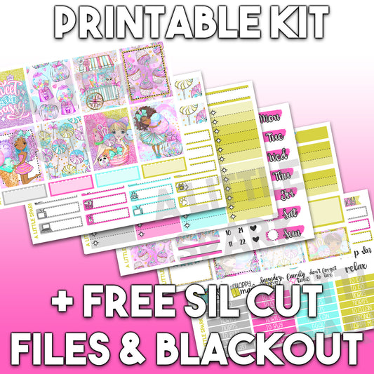 Vertical PRINTABLE Kit Sugar Rush