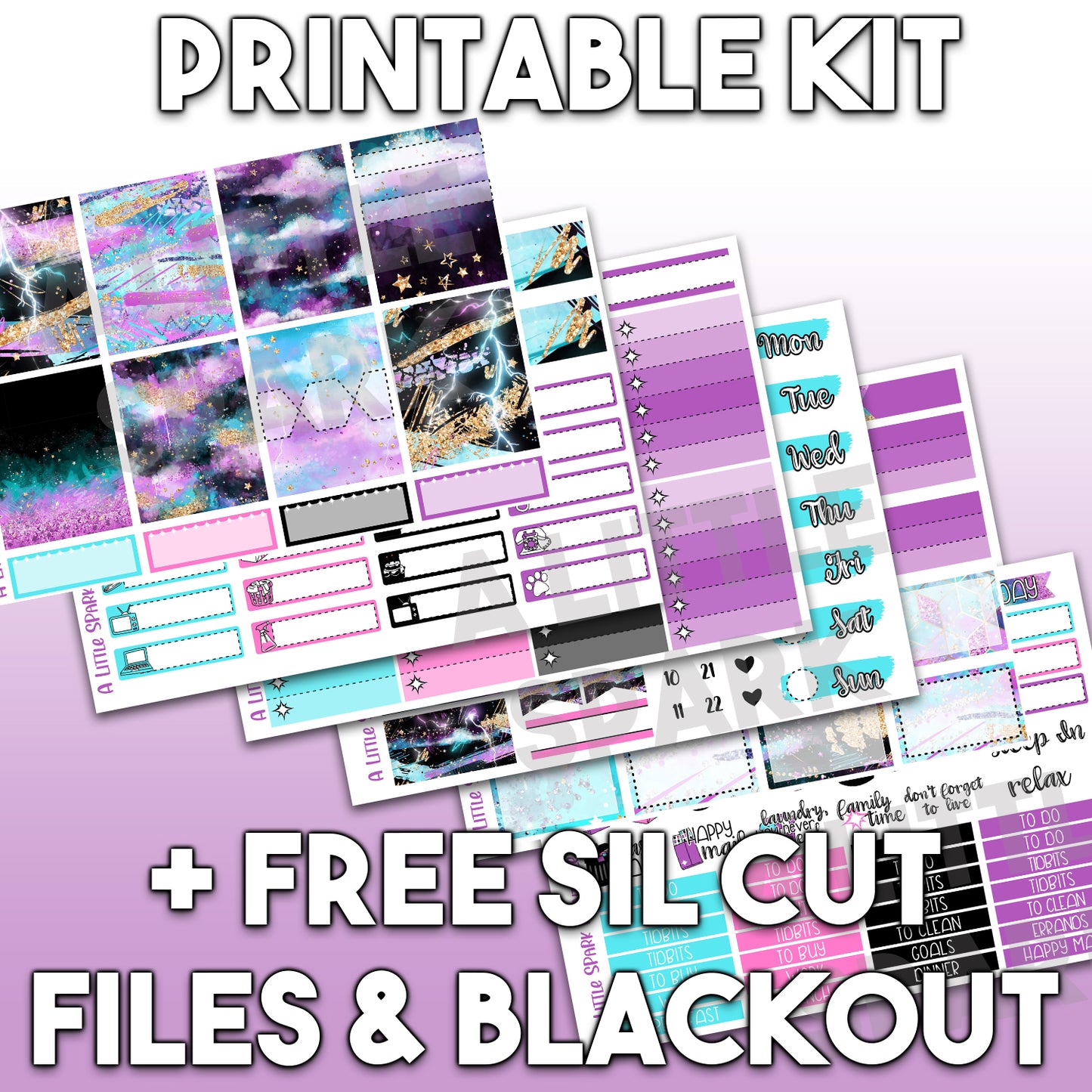 Vertical PRINTABLE Kit Electric