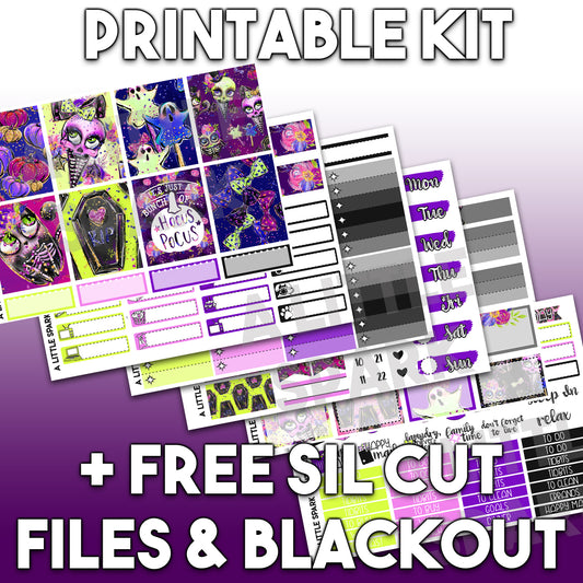 Vertical PRINTABLE Kit: Just Boo Cute