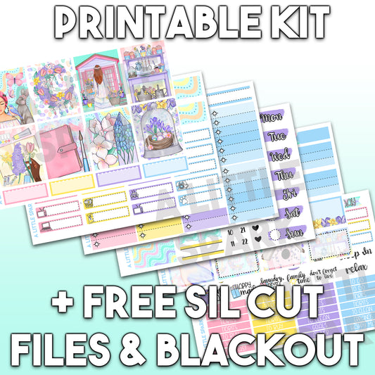 Vertical PRINTABLE Kit Bloom