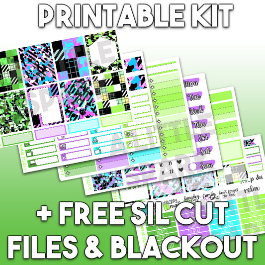 Vertical PRINTABLE Kit: Grid