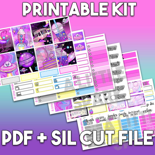 Vertical PRINTABLE Kit Sweet Nebula