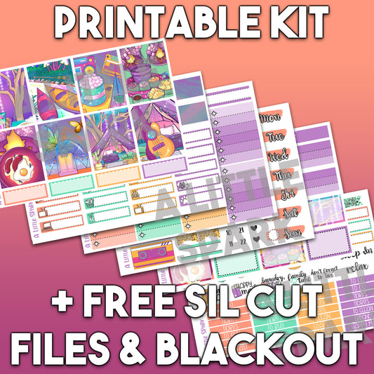 Vertical PRINTABLE Kit Under the Stars