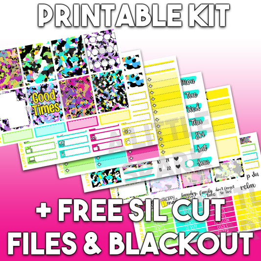 Vertical PRINTABLE Kit: Good Times