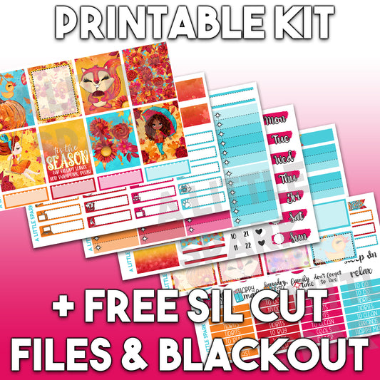 Vertical PRINTABLE Kit: Fallin