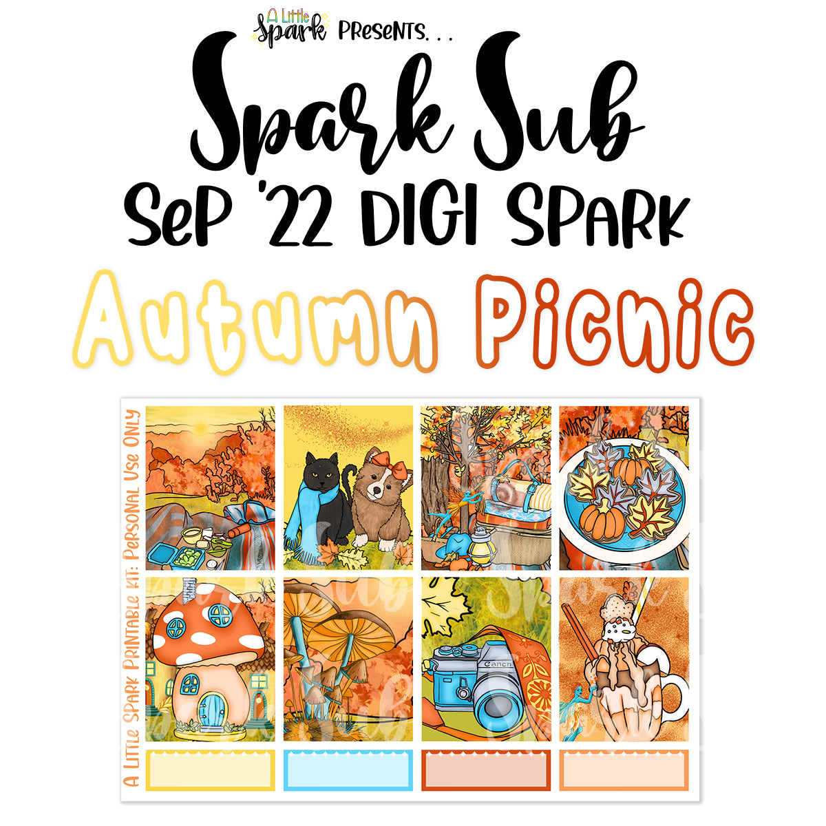 Digi Spark: Autumn Picnic ONE TIME PURCHASE