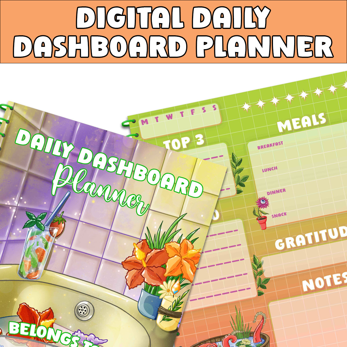 DIGITAL: Daily Planner // Flora