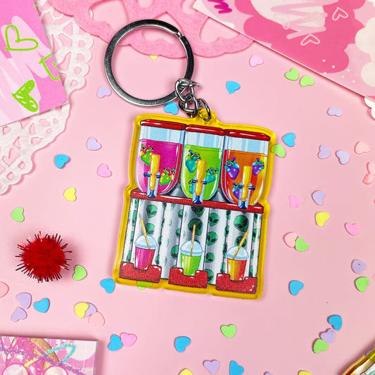 Heart Slush Machine Keychain