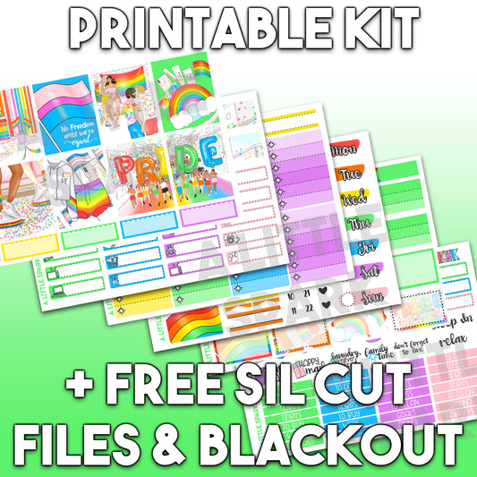 Vertical PRINTABLE Kit: Pride