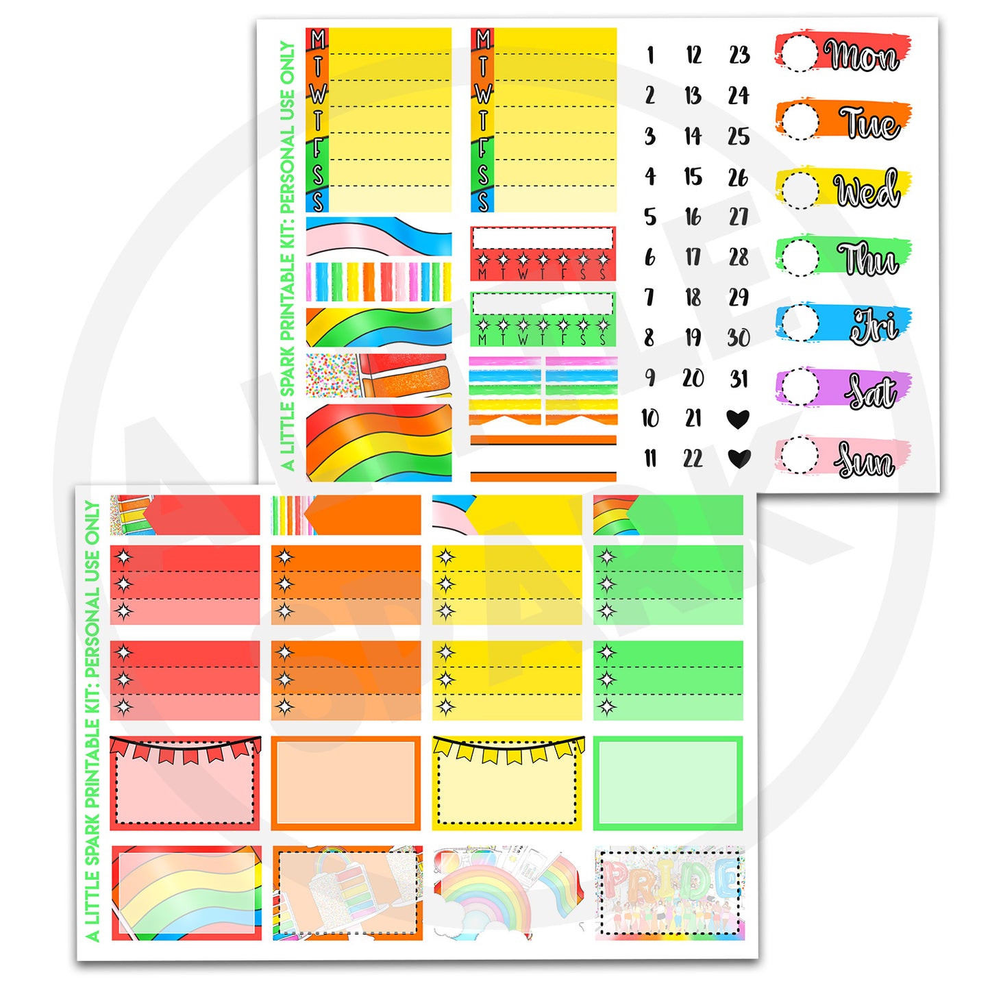 Vertical PRINTABLE Kit: Pride
