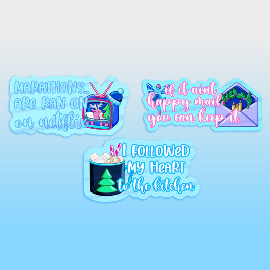 Winter Icons Holo Overlay Quotes